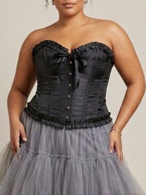 Black Bridgeton Renaissance Style Corset Size 36
